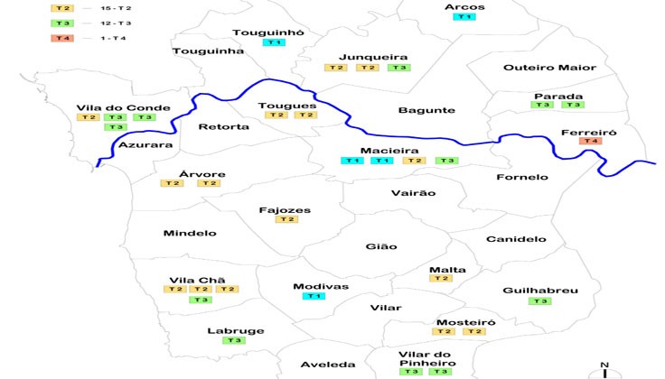 Localiza&ccedil;&atilde;o dos fogos Artigo