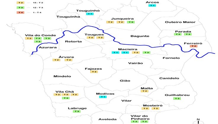 Localiza&ccedil;&atilde;o dos fogos Artigo